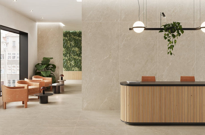 Uppsala Sand Matt Rect. 60x60 CM Klinker