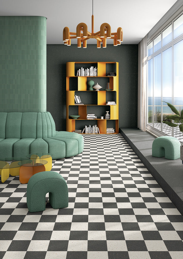 Micra Terrazzo White Matt Rect. 20x20 CM Klinker - KakelExpress