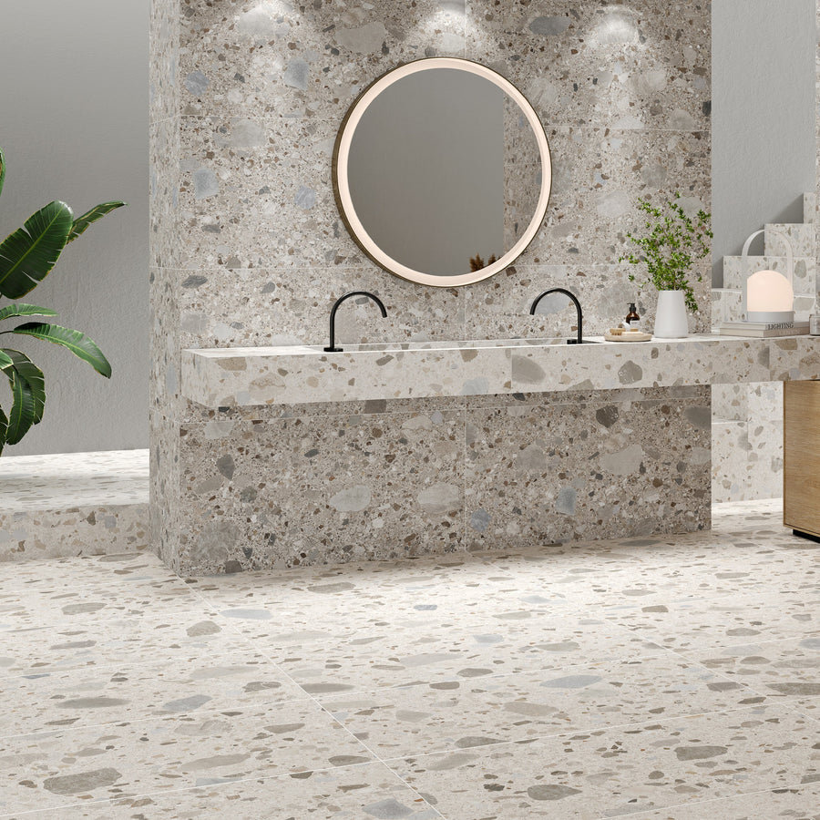 Mystone Cement 100x100 CM Rect. Klinker - KakelExpress