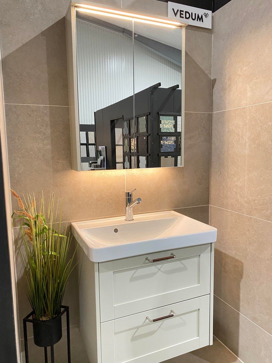 Liberty Cream Kalk Matt Rect. 60x60 CM Klinker - KakelExpress