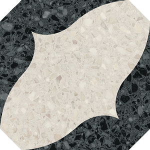 Octogono Cerbere Negro 20x20 CM Klinker - KakelExpress