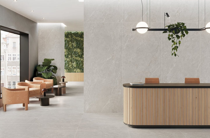 Uppsala Ljusgrå Matt Rect. 60x60 CM Klinker