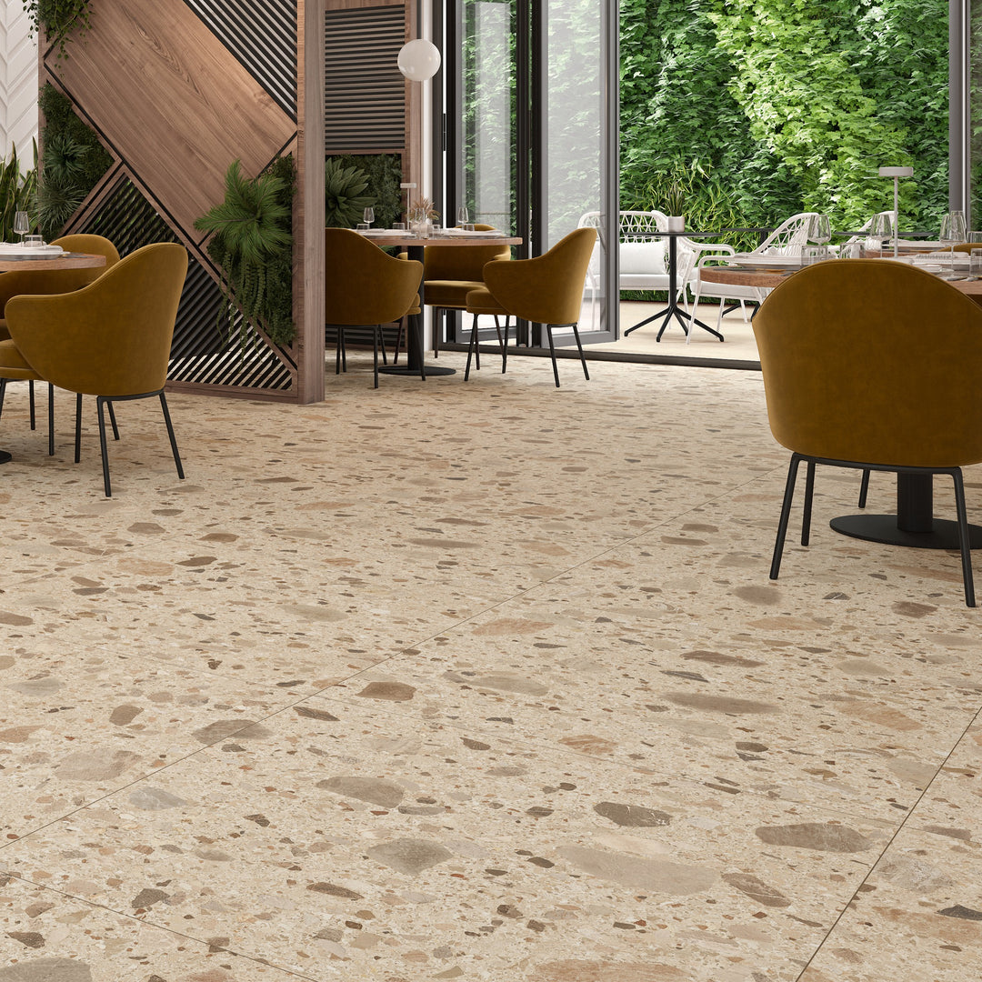 Mystone Brown 100x100 CM Rect. Klinker - KakelExpress