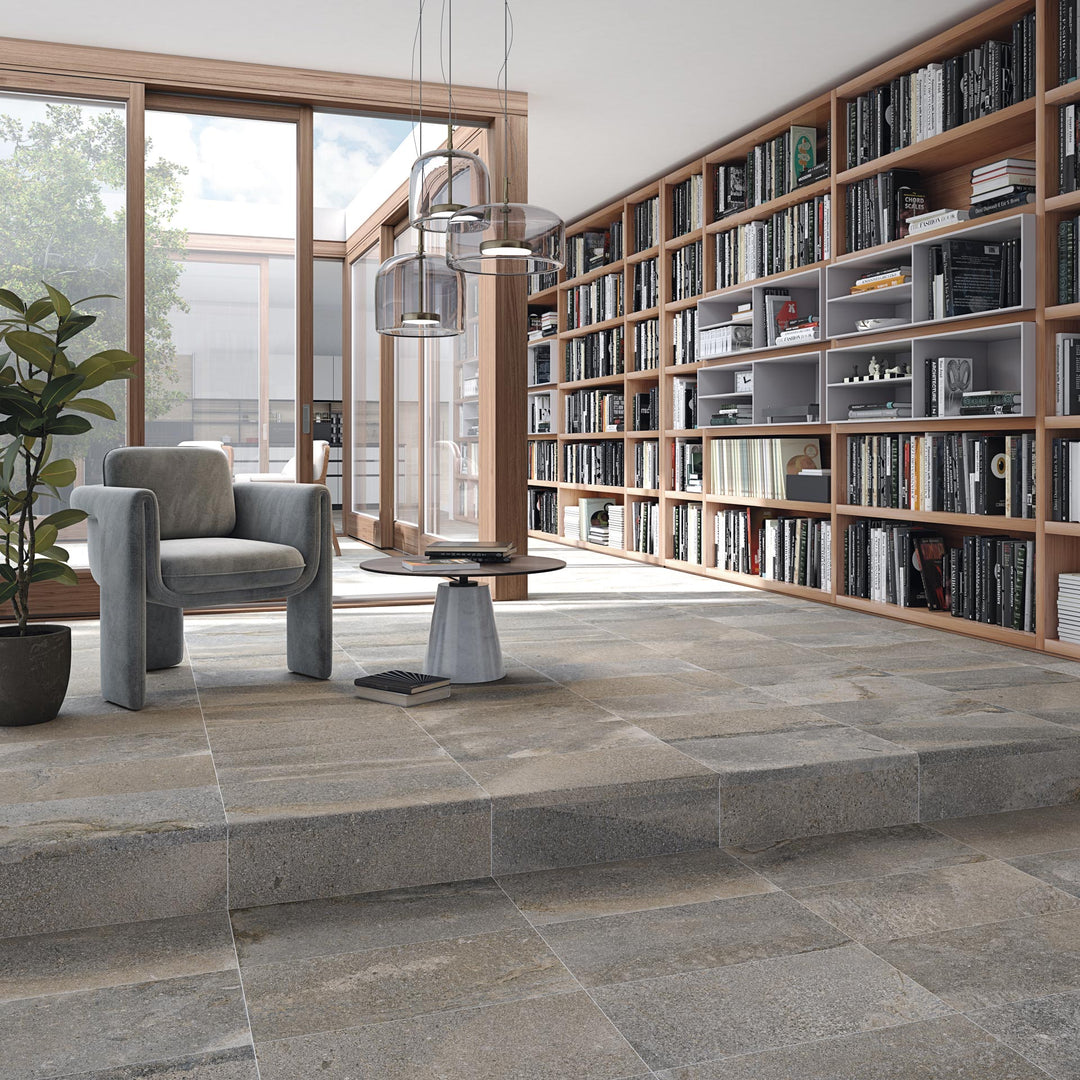 Kinnekulle Kalk Grafit Matt Rect. 59,3x59,3 CM Klinker - KakelExpress