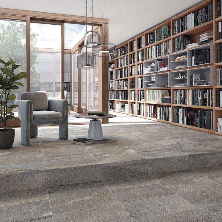 Kinnekulle Kalk Grafit Matt Rect. 59,3x59,3 CM Klinker - KakelExpress