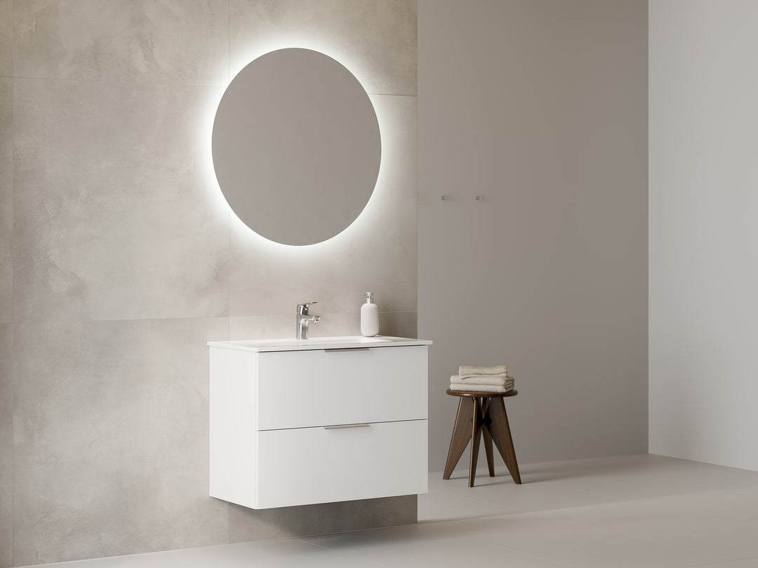 Astra 80 CM med LED-spegel - KakelExpress