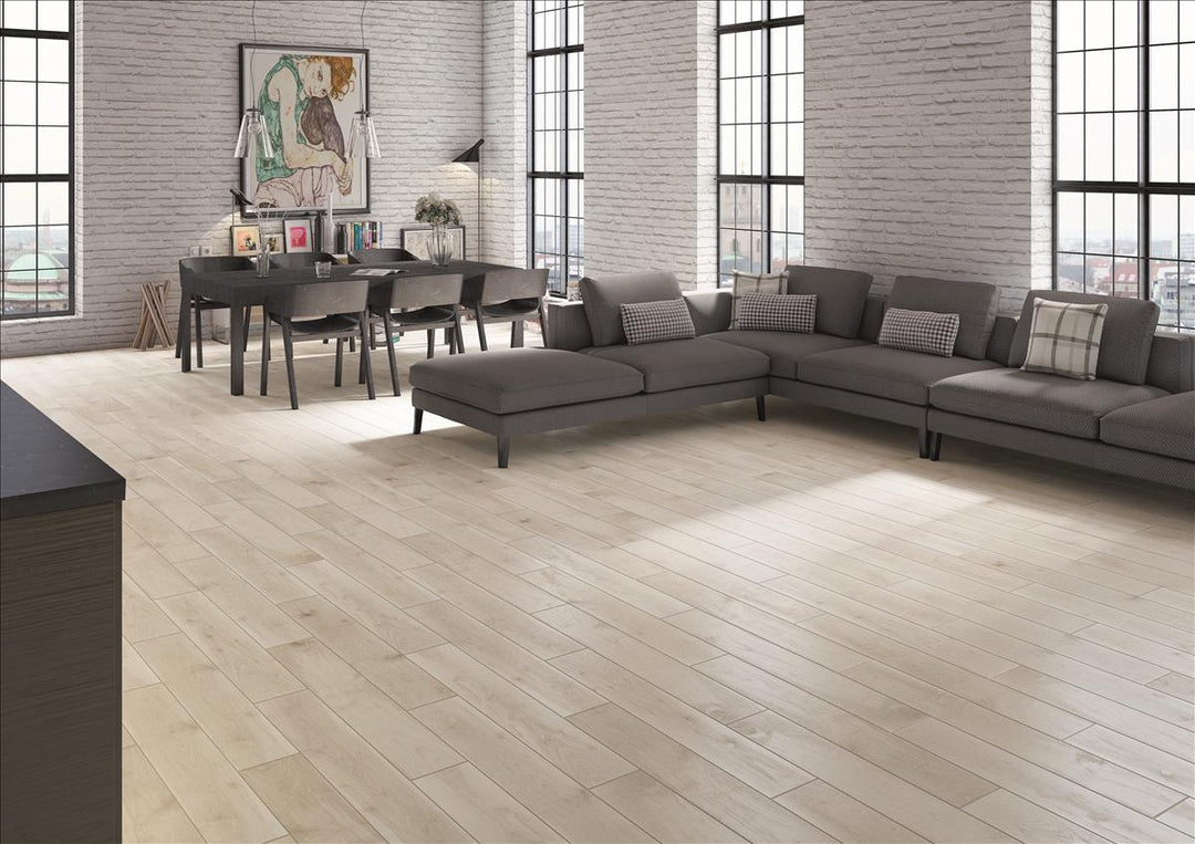 Bay White 15x90 CM Träklinker - KakelExpress