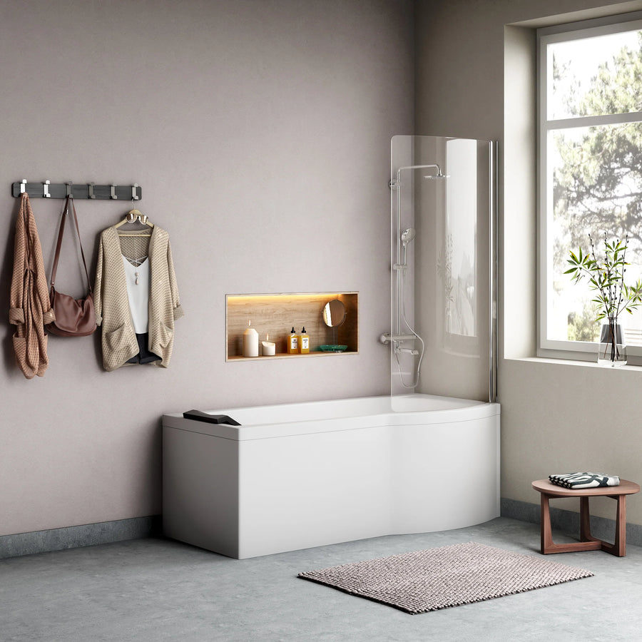 Badkar Bali med duschvägg - KakelExpress