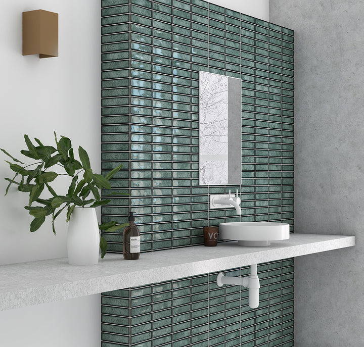 Domino Grön 15x30 CM Kakel - KakelExpress