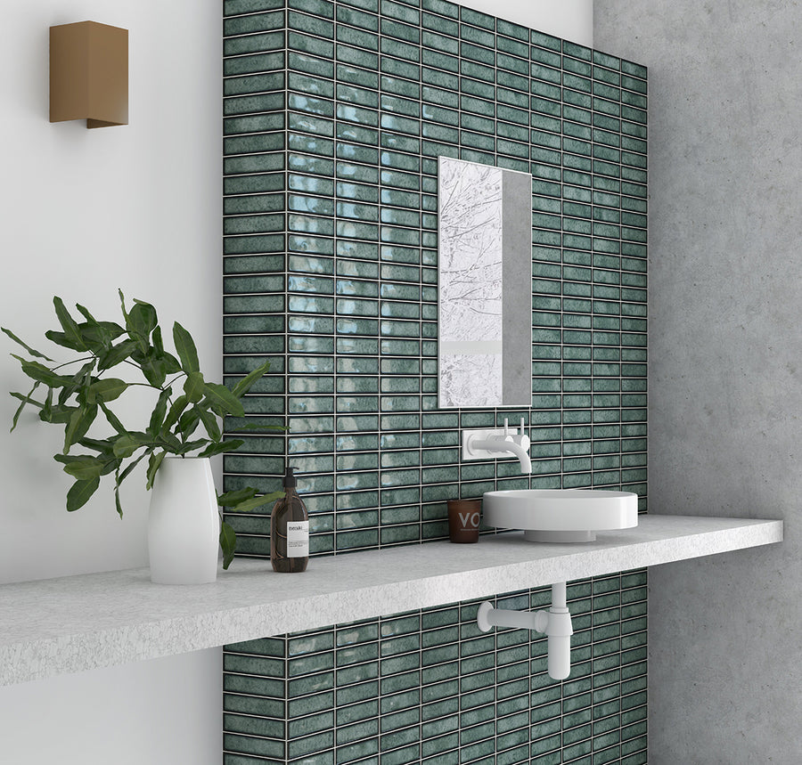 Domino Grön 15x30 CM Kakel - KakelExpress