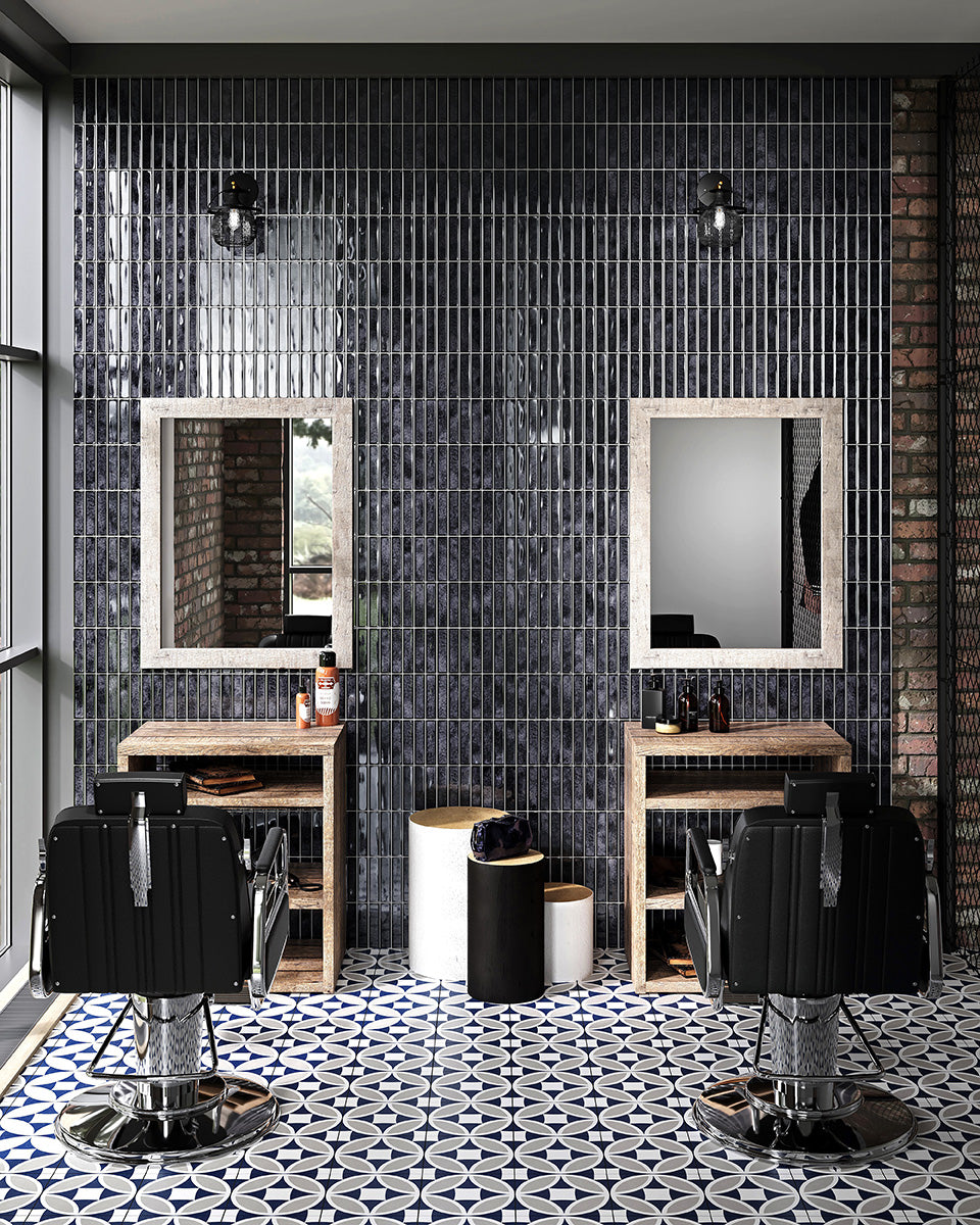 Domino Mörkblå 15x30 CM Kakel - KakelExpress