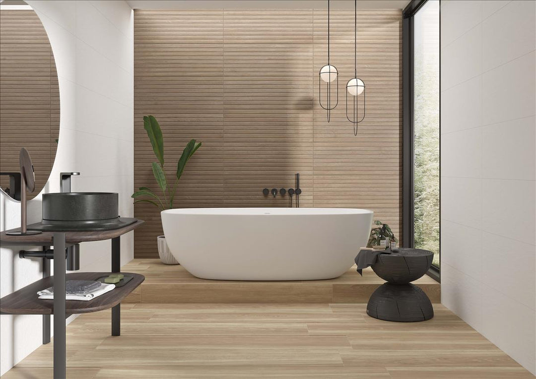 Japon Lines Natural 33,3x90 CM Kakel - KakelExpress