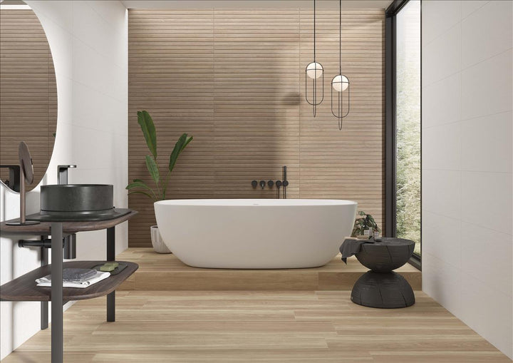 Japon Lines Natural 33,3x90 CM Kakel - KakelExpress