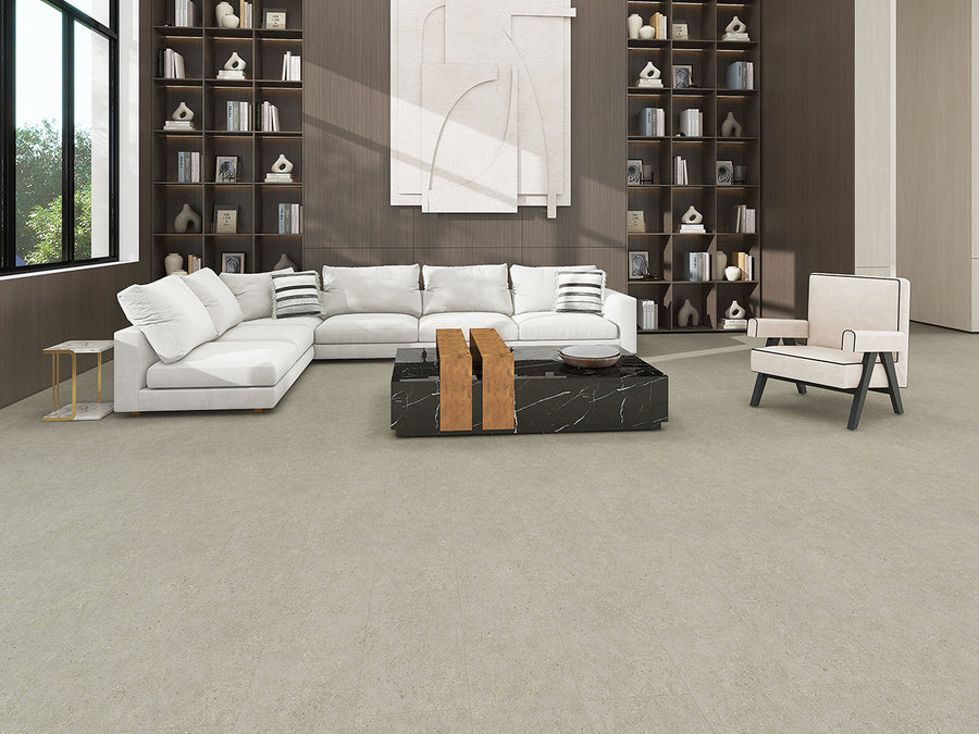 Softstep Kalksten Ljusgrå Vinylgolv - KakelExpress