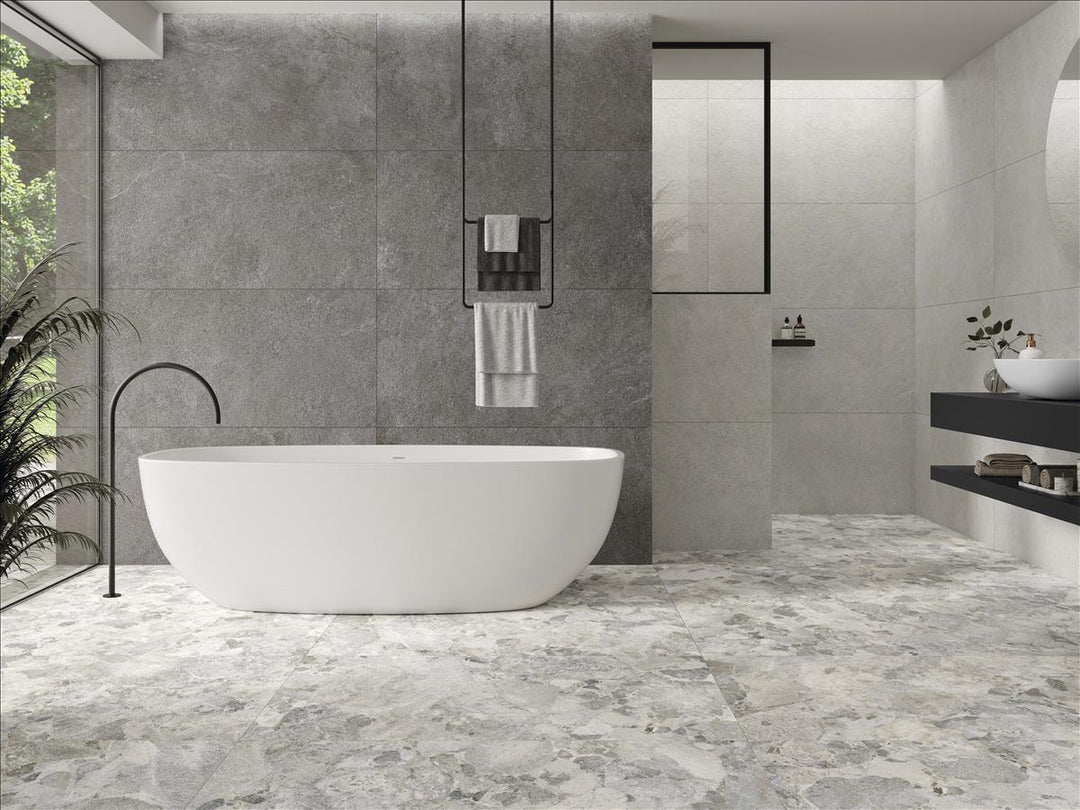 Rocca Grey Matt Rect. 60x60 CM Klinker - KakelExpress