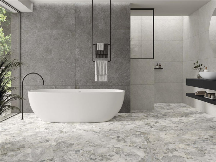 Rocca Grey Matt Rect. 60x60 CM Klinker - KakelExpress