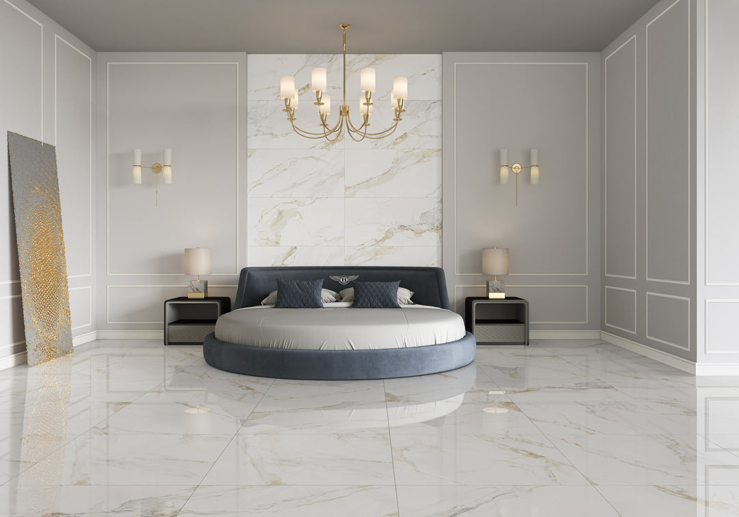 Deluxe Marble Gold Blank Rect. 60x60 CM Klinker - KakelExpress