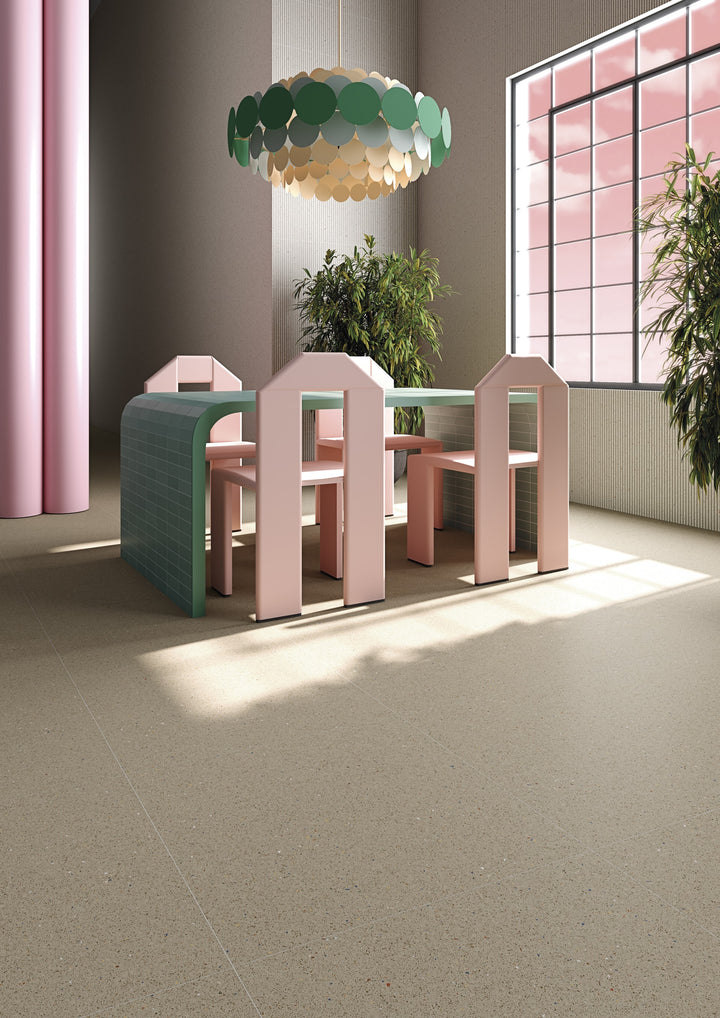 Micra Terrazzo Natur Matt Rect. 60x60 CM Klinker - KakelExpress