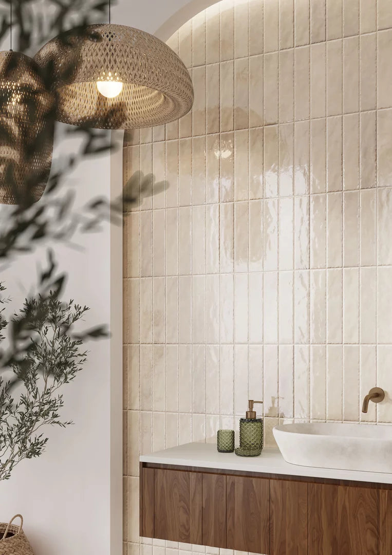 Monaco Ivory 6.5x30 CM Kakel - KakelExpress