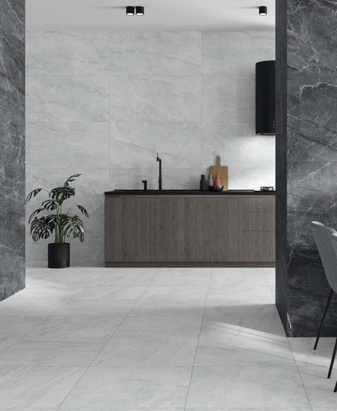 Elegant Marble White Matt Rect. 60x60 CM Klinker - KakelExpress