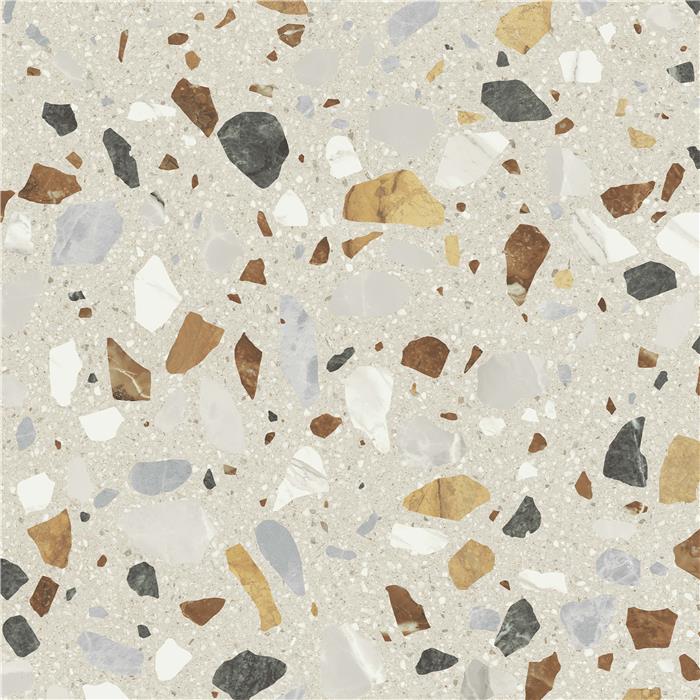 Terrazzo XL Beige Matt Rect. 60x60 CM Klinker - KakelExpress