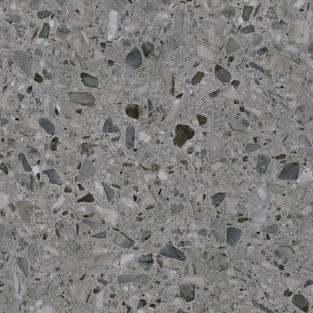 Terrazzo Grafit Matt Rect. 60x60 CM Klinker - KakelExpress