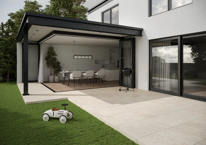 Aura Beige 60x60 CM Uteklinker (18MM i tjocklek) - KakelExpress