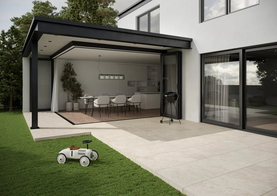 Aura Beige 60x60 CM Uteklinker (18MM i tjocklek) - KakelExpress