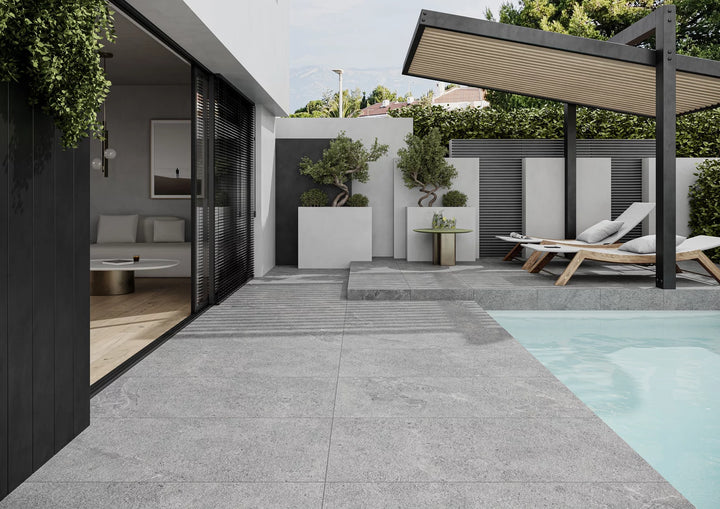 Aura Grafit 60x60 CM Uteklinker (18MM i tjocklek) - KakelExpress