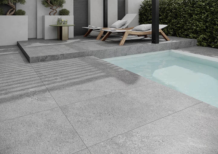 Aura Grafit 60x60 CM Uteklinker (18MM i tjocklek) - KakelExpress