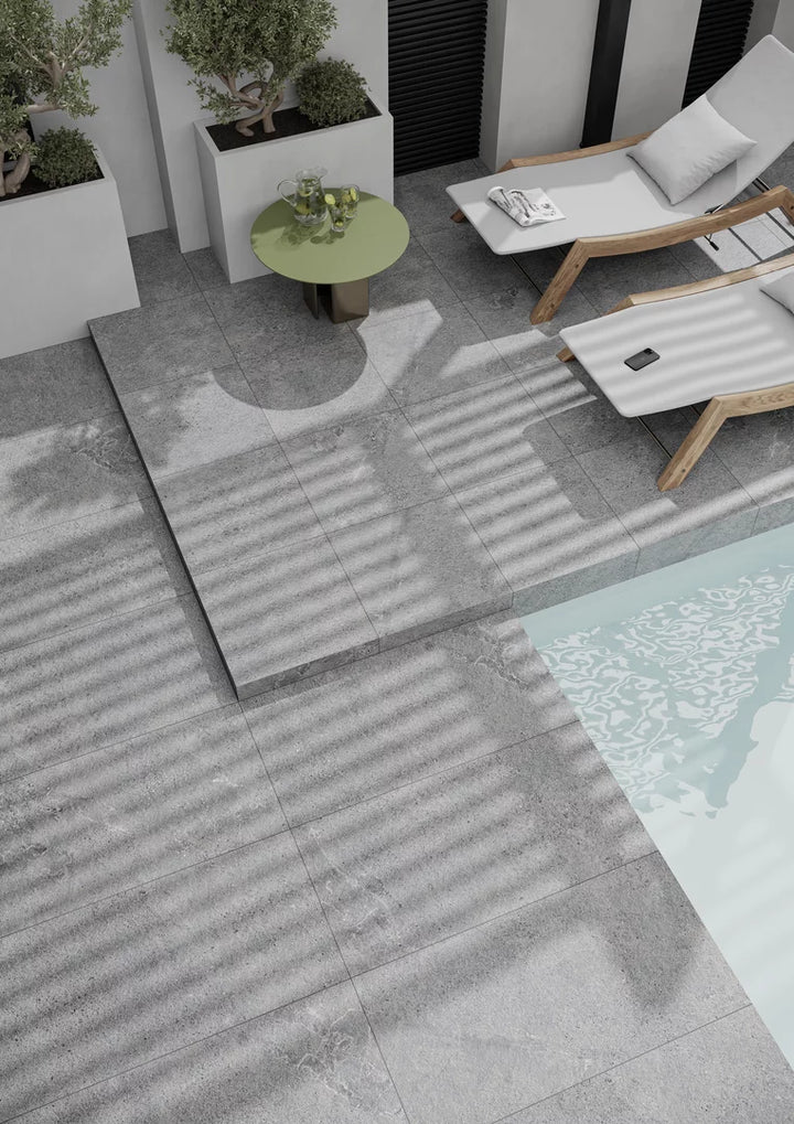 Aura Grafit 60x60 CM Uteklinker (18MM i tjocklek) - KakelExpress