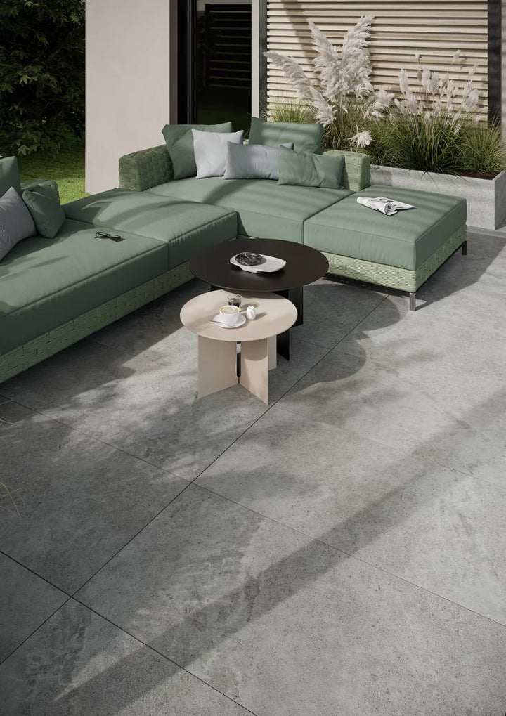 Aura Grey 60x60 CM Uteklinker (18MM i tjocklek) - KakelExpress