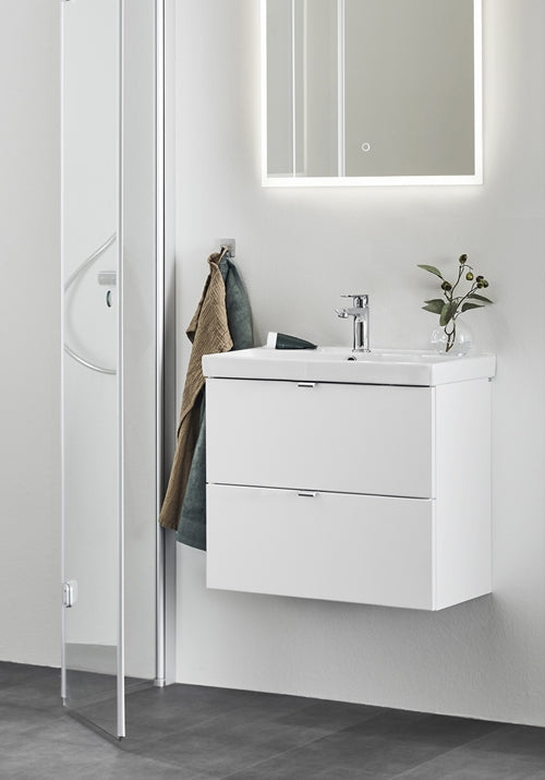 Tvättställsskåp Neat 550 Vit lådor med tvättställ Hafa - KakelExpress