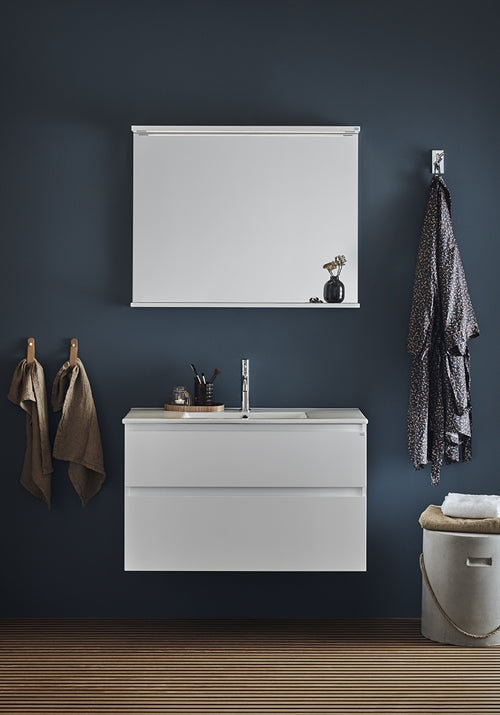 Tvättställsskåp Style 1000 Vit matt med tvättställ Hafa - KakelExpress