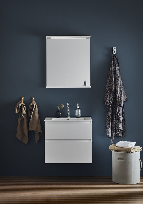 Tvättställsskåp Style 600 Vit matt med tvättställ Hafa - KakelExpress