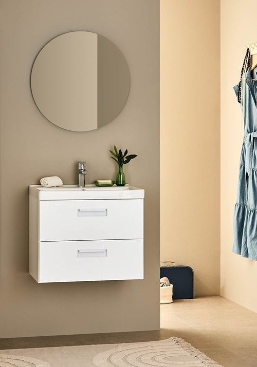 Tvättställsskåp Relounge Vit 600 med tvättställ Noro - KakelExpress