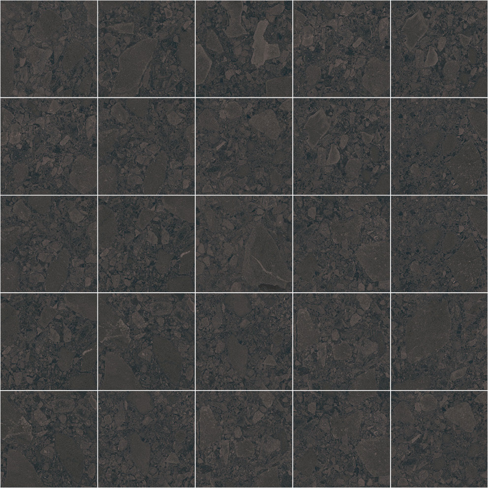 Color Black Terrazzo Matt Rect. 60x60 CM Klinker - KakelExpress