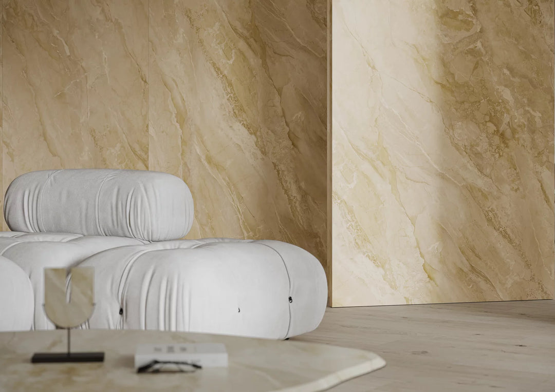 Madrid Marble Beige Rect. 60x60 CM Klinker - KakelExpress