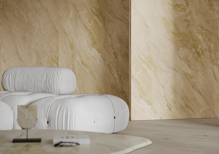 Madrid Marble Beige Rect. 60x60 CM Klinker - KakelExpress