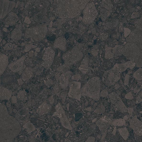 Color Black Terrazzo Matt Rect. 60x60 CM Klinker - KakelExpress