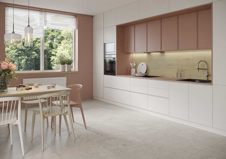 Borgholm Kalksten Taupe Matt Rect. 60x60 CM Klinker - KakelExpress