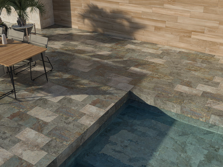 Earth Stone Mix 30x60 CM Rect. Matt Klinker - KakelExpress