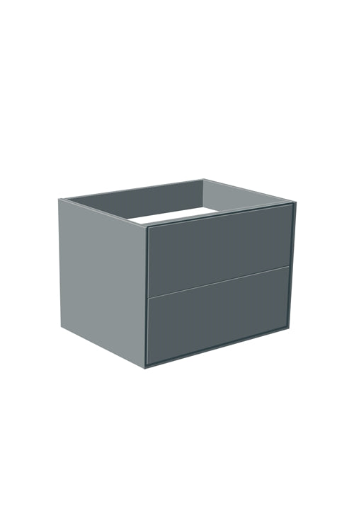 Tvättställsskåp Edge 600 Antracit med tvättställ On soft Hafa - KakelExpress