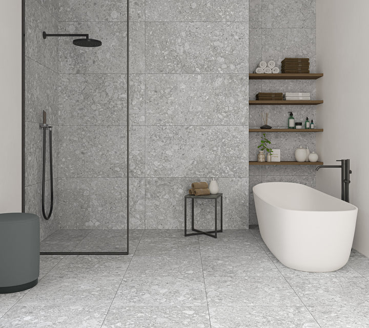 Ceppo Stone Silver 60x60 CM Rect. Matt Klinker - KakelExpress