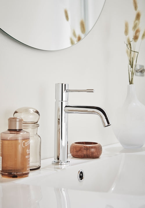 Tvättställsblandare Fine Låg Krom Hafa - KakelExpress