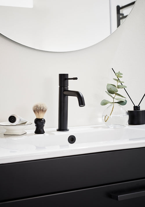 Tvättställsblandare Fine Låg Svart Hafa - KakelExpress