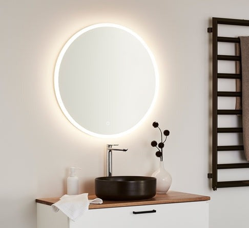 Spegel Store Round LED 700 Hafa - KakelExpress