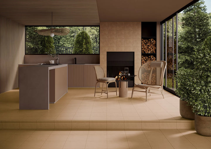 Hanö Kalk Beige Matt 30x30 CM Klinker - KakelExpress