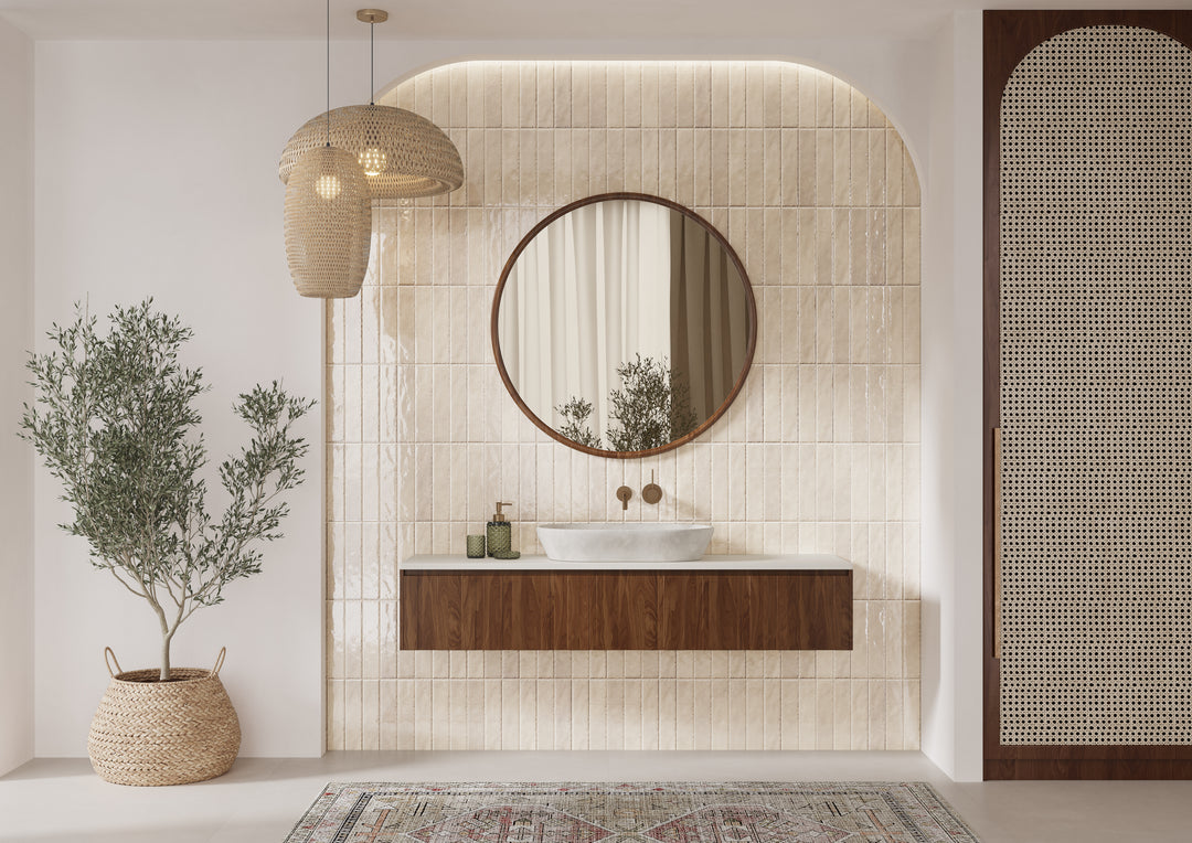 Monaco Ivory 6.5x30 CM Kakel - KakelExpress