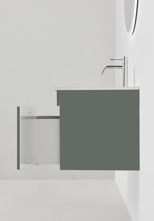 Tvättställsskåp Haze 600 Grön med tvättställ Hafa - KakelExpress